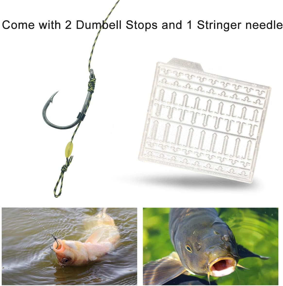 24PCS-Carp-Fishing-Hair-Rigs,Carp Fishing Gear with Wide Gape Hook,Zig Rigs Carp Fishing Kit with Carp Accessories