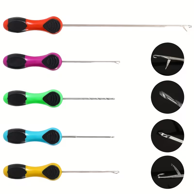 4set Fishing Baiting Needle Carp Fishing Baiting Rig Tool Fishing Needle for Fishing 4