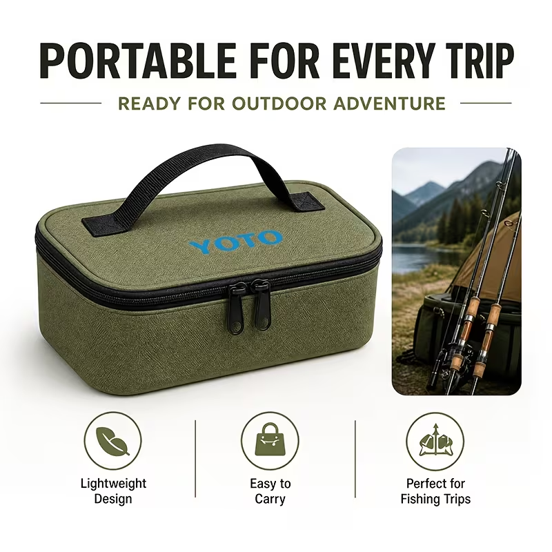 Carp Fishing Bag 3 Sizes S/M/L, Storage for Fishing Reels And Bait, Tackle Accessory Organizer Bag 2