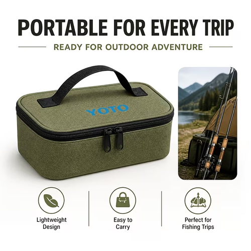 Carp Fishing Bag 3 Sizes S/M/L, Storage for Fishing Reels And Bait, Tackle Accessory Organizer Bag 2