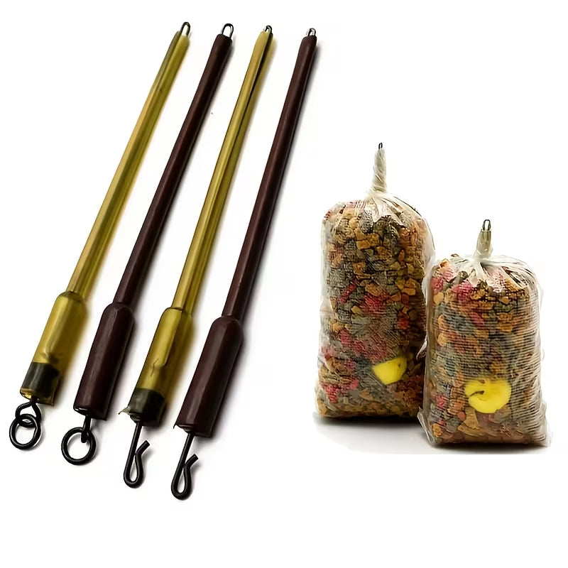 8pcs Carp Fishing Accessories, QC PVA Fishing Feeder Connector Steel Swivels, Fishing Tackle 1